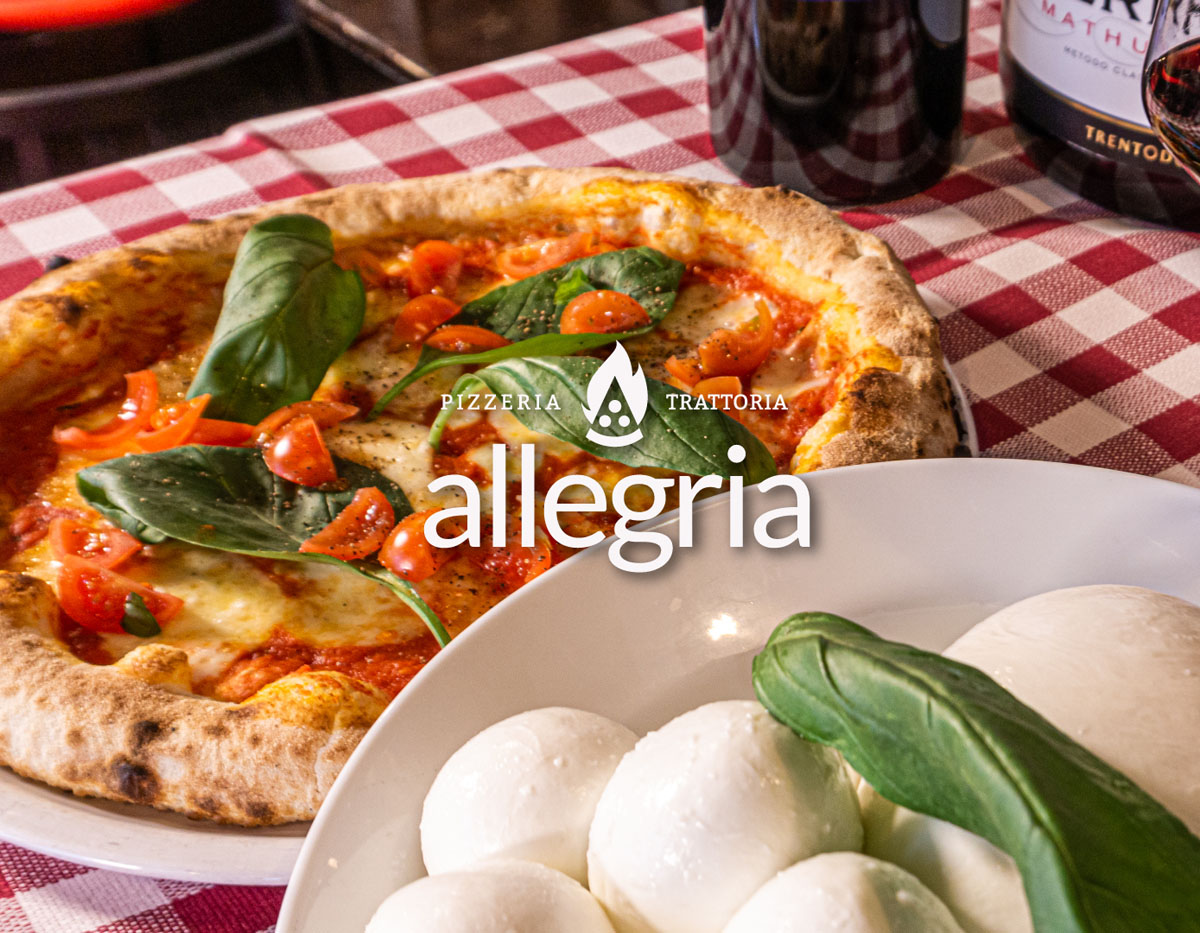 Gerichte der Pizzeria Allegria